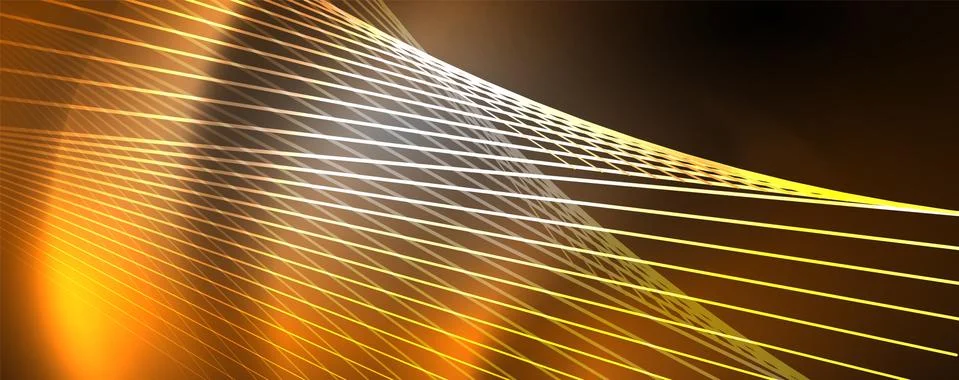 Color light with lines, outer space background, bright rays Illustrazione stock