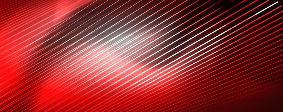 Color light with lines, outer space background, bright rays Illustrazione stock