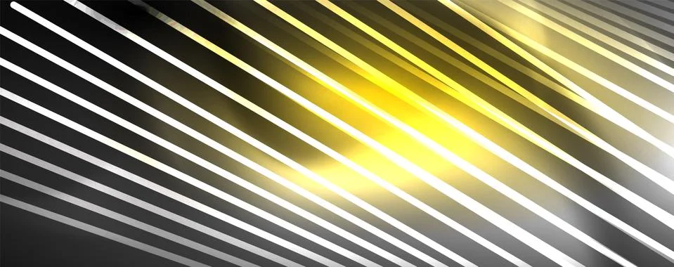 Color light with lines, outer space background, bright rays Illustrazione stock