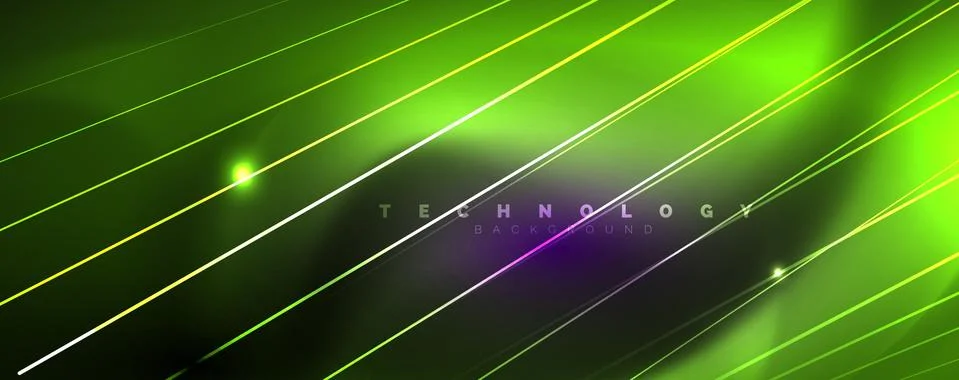 Color light with lines, outer space background, bright rays イラスト素材