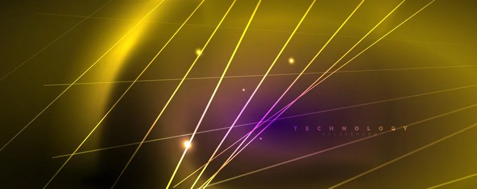 Color light with lines, outer space background, bright rays イラスト素材