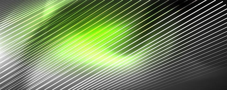Color light with lines, outer space background, bright rays Stock Illustration