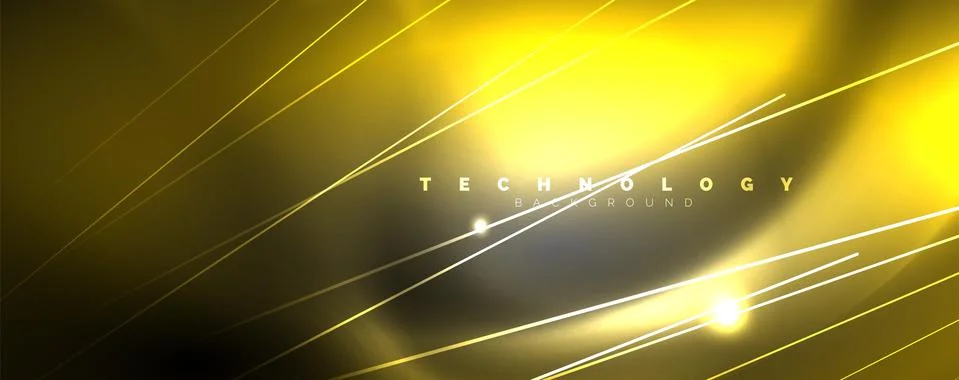 Color light with lines, outer space background, bright rays Stock Illustration