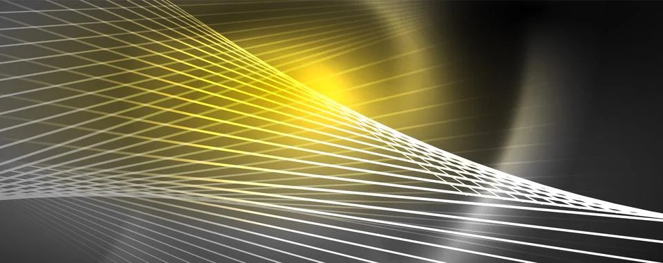Color light with lines, outer space background, bright rays Stock Illustration