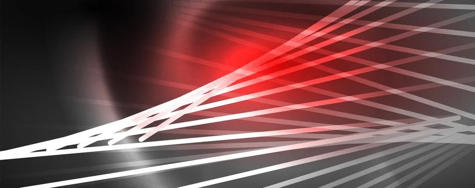 Color light with lines, outer space background, bright rays Illustrazione stock