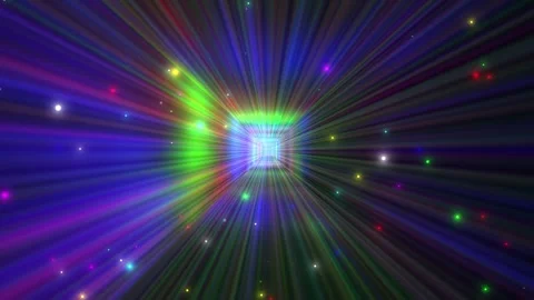 Color Light Rays and Streaks Tunnel Stock Footage 282530560