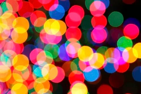 Color lighted bubbles Stock Photos