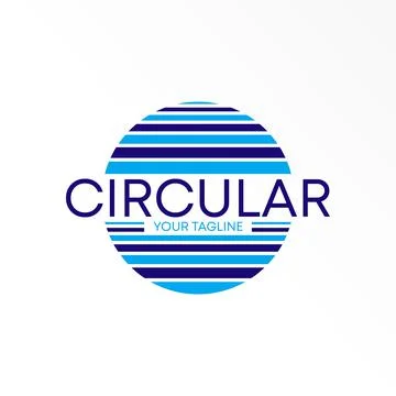Color line circle logo vector stock. Letter CIRCULAR abstract design concept. Stock Illustration
