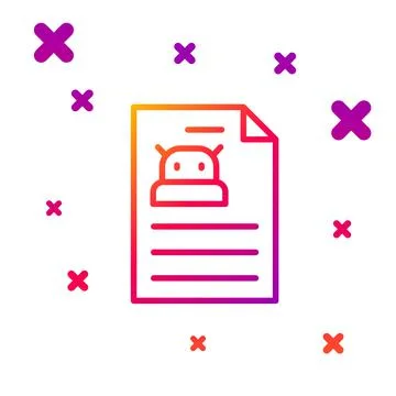 Color line Technical specification icon isolated on white background. Technical Stock Illustration