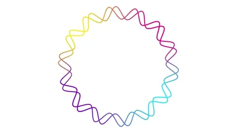 Color linear circular framed white Stock Footage 292929518