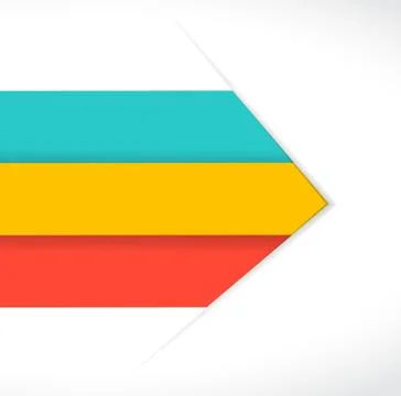 Color lines arrow for customization info graphics. illustration design Illustrazione stock