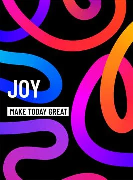 Color lines vector background. Abstract poster with colorful liquid gradien.. Stock Illustration