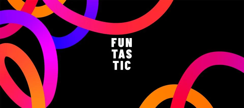 Color lines vector banner background. Abstract design with colorful liquid .. Stock Illustration