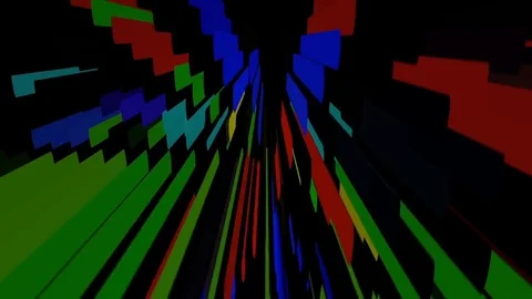 Color lines VJ loop Stock Footage 76989339