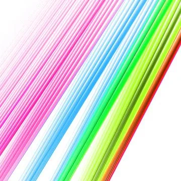 Color lines on white Stock Illustration