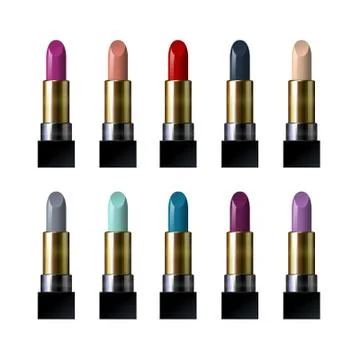 Color lipstick. Vector objects. Stock-Illustration