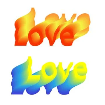 Color Love Stock Illustration