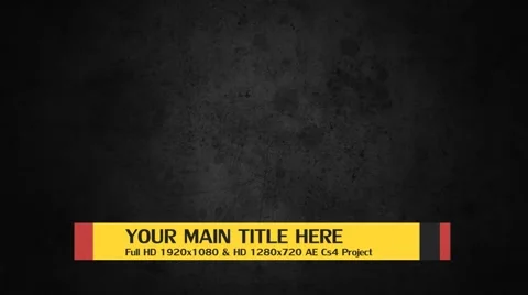 Color Lower Third Stock After Effects