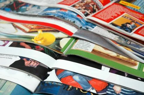 Color magazines Stock Photos