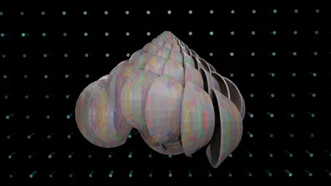 Color magic abstract multicolored 3D object,4K Stock Footage 165337716