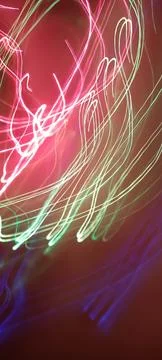 Color magic line. abstract pattern. night party or shutter bulb motion effect Stock Photos