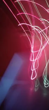 Color magic line. abstract pattern. night party or shutter bulb motion effect Stock Photos