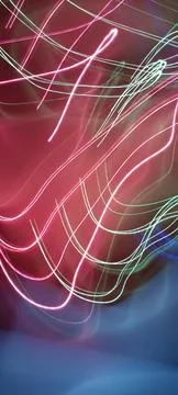 Color magic line. abstract pattern. night party or shutter bulb motion effect Stock Photos