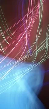 Color magic line. abstract pattern. night party or shutter bulb motion effect Stock Photos
