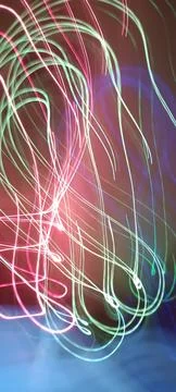 Color magic line. abstract pattern. night party or shutter bulb motion effect Stockfoto's