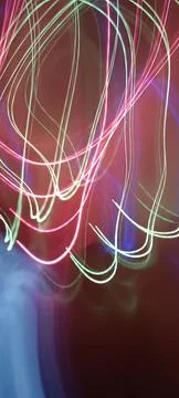 Color magic line. abstract pattern. night party or shutter bulb motion effect Stock Photos
