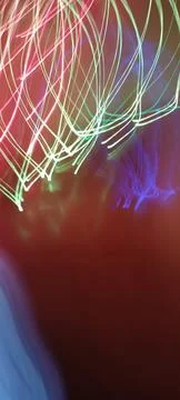 Color magic line. abstract pattern. night party or shutter bulb motion effect Stock Photos