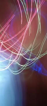 Color magic line. abstract pattern. night party or shutter bulb motion effect Stock Photos