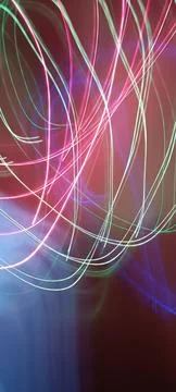 Color magic line. abstract pattern. night party or shutter bulb motion effect Stock Photos