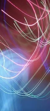 Color magic line. abstract pattern. night party or shutter bulb motion effect Stockfoto's