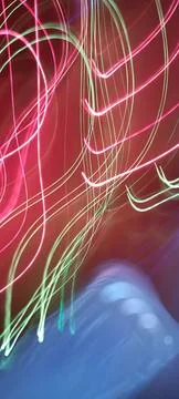 Color magic line. abstract pattern. night party or shutter bulb motion effect Stockfoto's