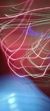 Color magic line. abstract pattern. night party or shutter bulb motion effect Stock Photos
