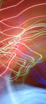 Color magic line. abstract pattern. night party or shutter bulb motion effect Stock Photos