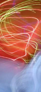 Color magic line. abstract pattern. night party or shutter bulb motion effect Stockfoto's