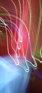 Color magic line. abstract pattern. night party or shutter bulb motion effect Stock Photos