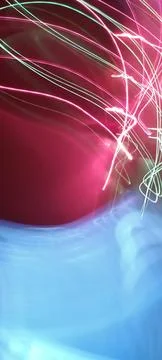 Color magic line. abstract pattern. night party or shutter bulb motion effect Stockfoto's