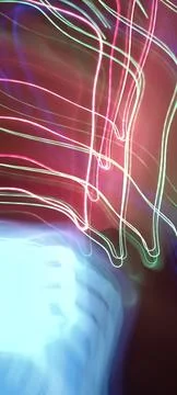 Color magic line. abstract pattern. night party or shutter bulb motion effect Stockfoto's