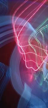 Color magic line. abstract pattern. night party or shutter bulb motion effect Stockfoto's