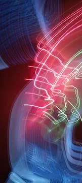 Color magic line. abstract pattern. For overlays background. Art tool based Stock Photos