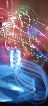 Color magic line. abstract pattern. For overlays background. Art tool based Stock Photos