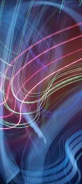 Color magic line. abstract pattern. For overlays background. Art tool based Foto stock