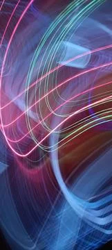 Color magic line. abstract pattern. For overlays background. Art tool based Foto stock