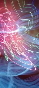 Color magic line. abstract pattern. For overlays background. Art tool based 写真素材