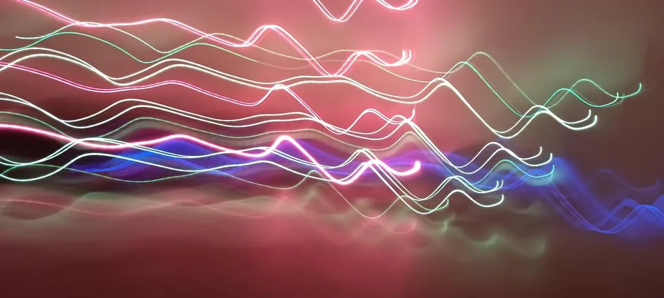 Color magic line. abstract pattern. For overlays background. Art tool based Stock Photos