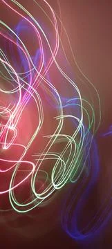 Color magic line. abstract pattern. For overlays background. Art tool based Foto stock