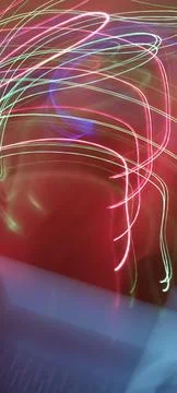 Color magic line. abstract pattern. For overlays background. Art tool based Stock Photos